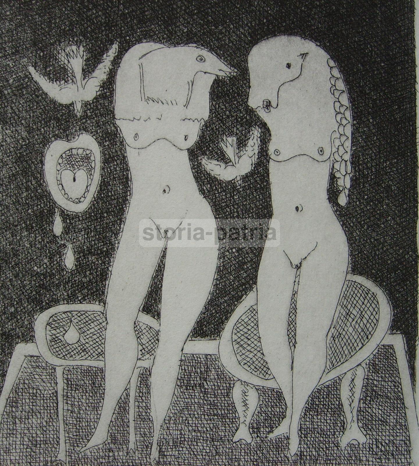 Allegoria, Mitologia, Esoterismo, Suggestiva Grafica Moderna, Da Collezione, Firmata immagine 1