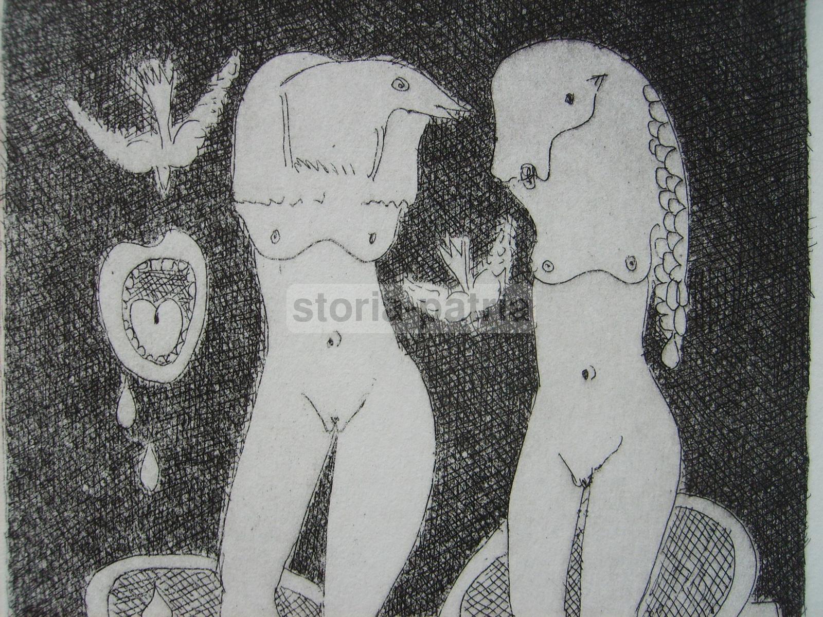 Allegoria, Mitologia, Esoterismo, Suggestiva Grafica Moderna, Da Collezione, Firmata immagine 2