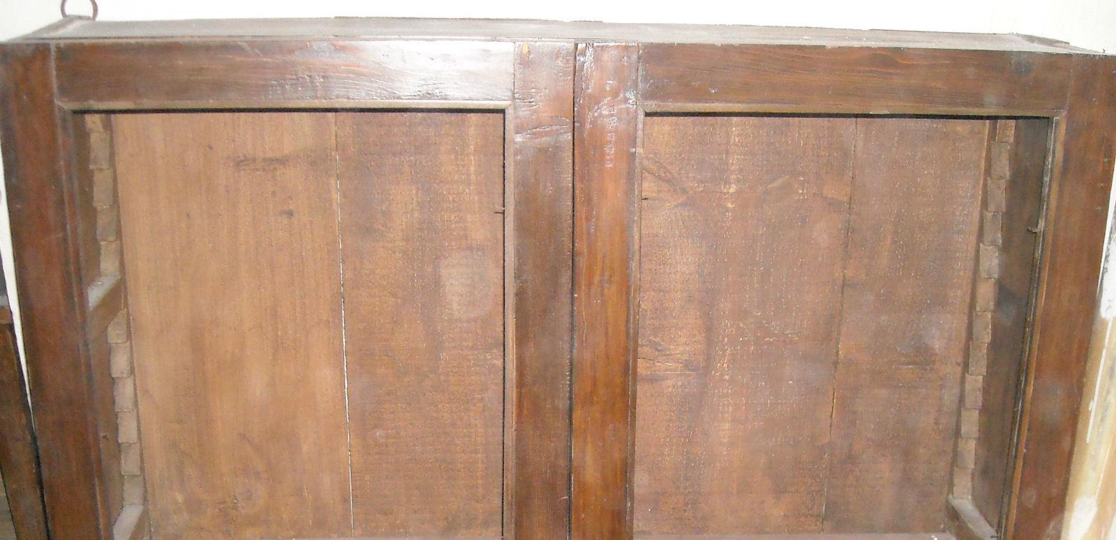 Antica Decorativa Vetrina In Legno, Ovunque Collocabile, Piattaia, Libreria, d'Epoca immagine 7