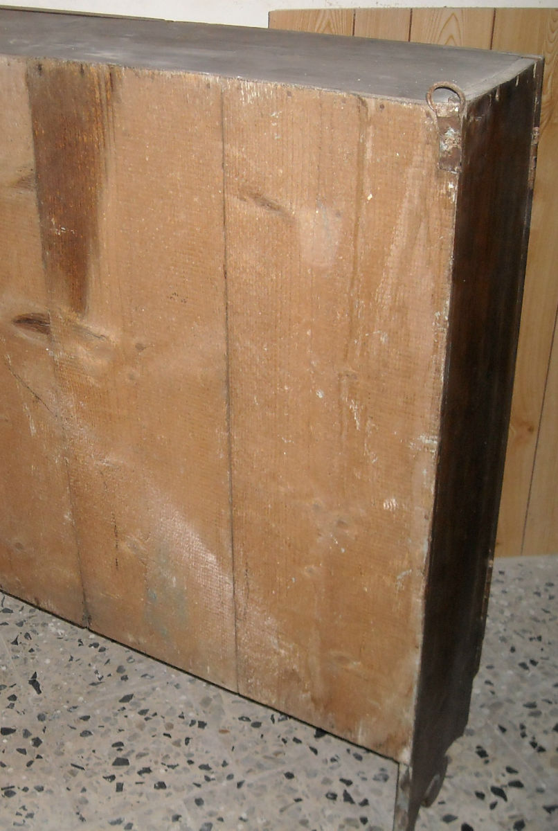 Antica Decorativa Vetrina In Legno, Ovunque Collocabile, Piattaia, Libreria, d'Epoca immagine 8