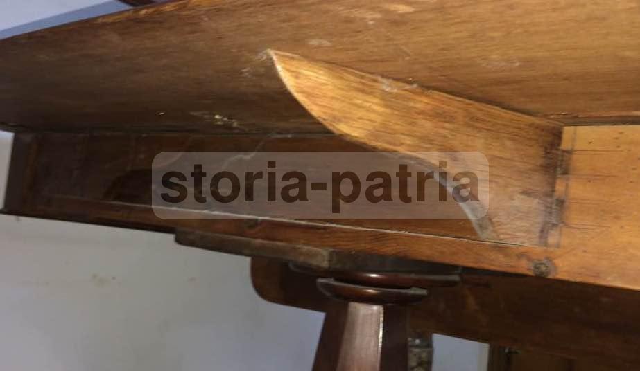 Antico Tavolo, Piano Con Alette, Decorativo, Utilissimo, Ovunque Collocabile, d'Epoca immagine 2
