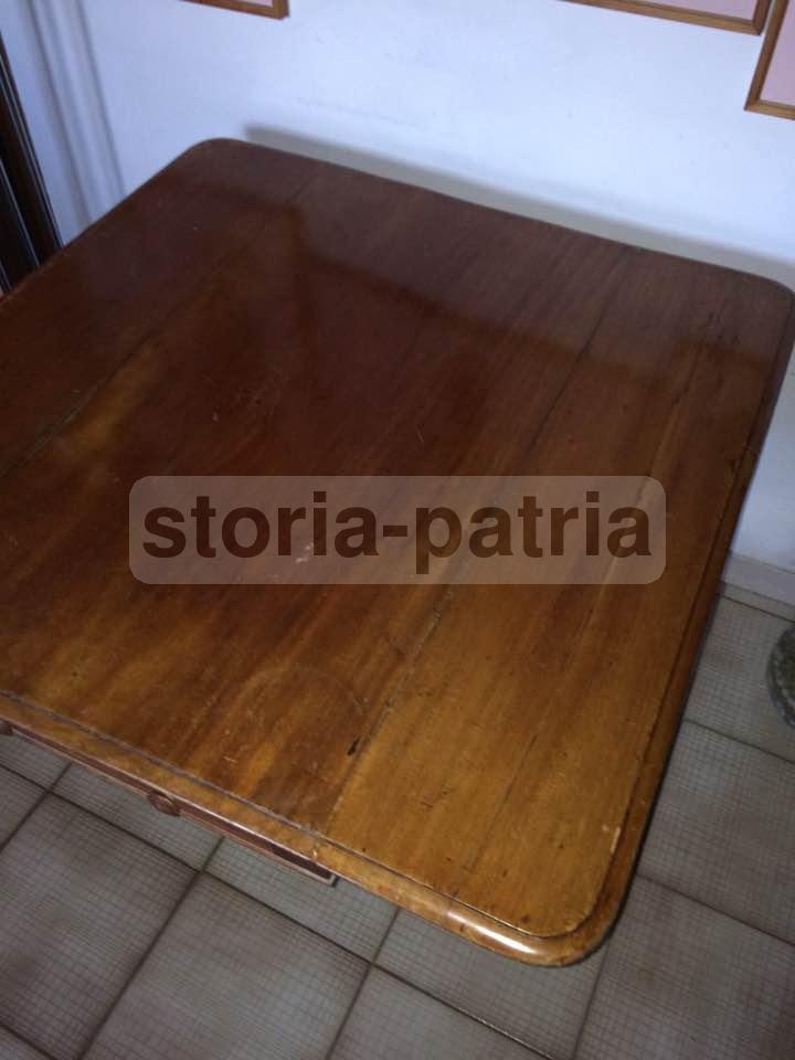 Antico Tavolo, Piano Con Alette, Decorativo, Utilissimo, Ovunque Collocabile, d'Epoca immagine 7