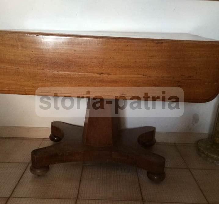 Antico Tavolo, Piano Con Alette, Decorativo, Utilissimo, Ovunque Collocabile, d'Epoca immagine 31