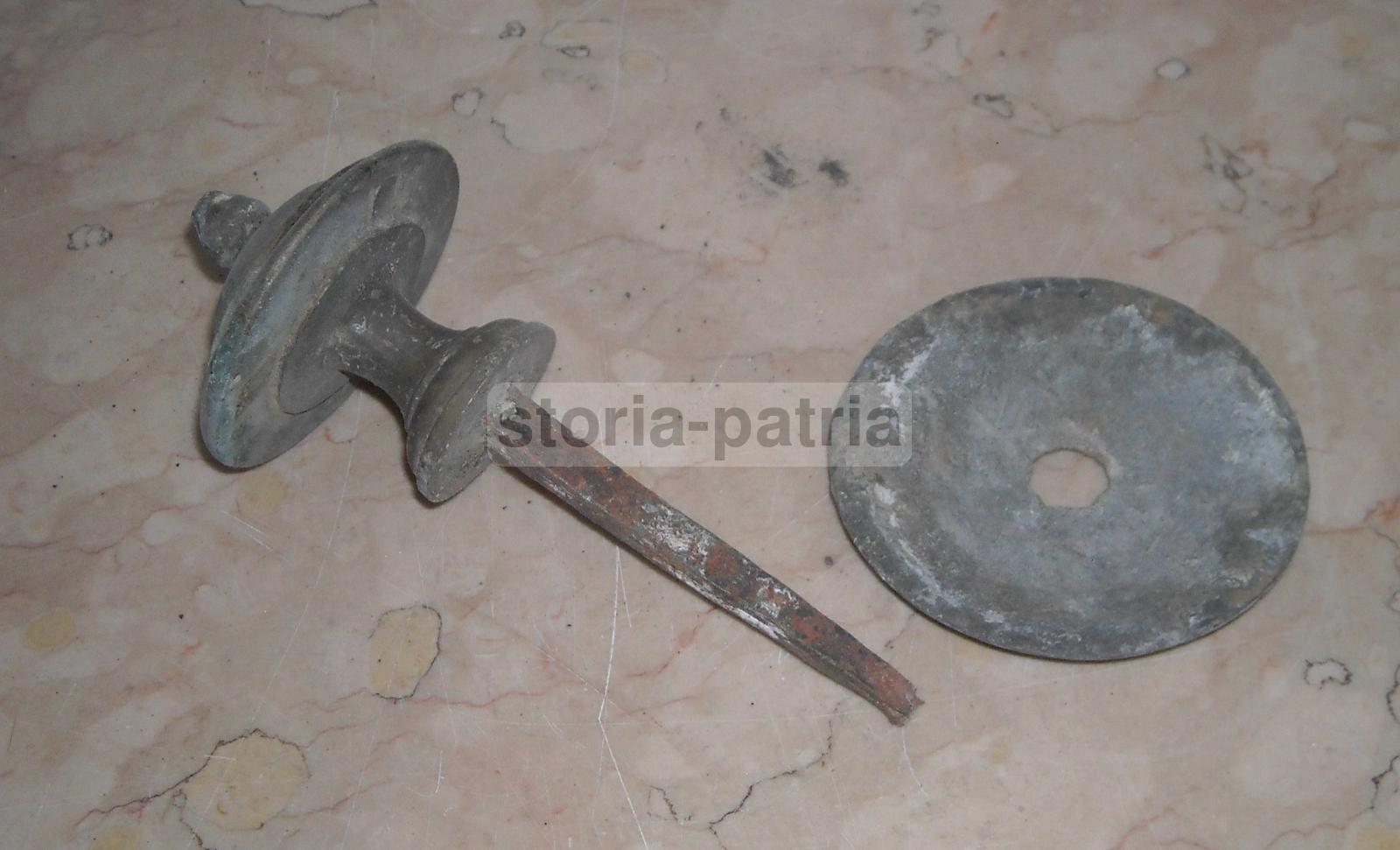 Antiquariato, Antico Pomolo, Utilissimo Per Antichi Arredi, Da Collezione, Bronzo immagine 5