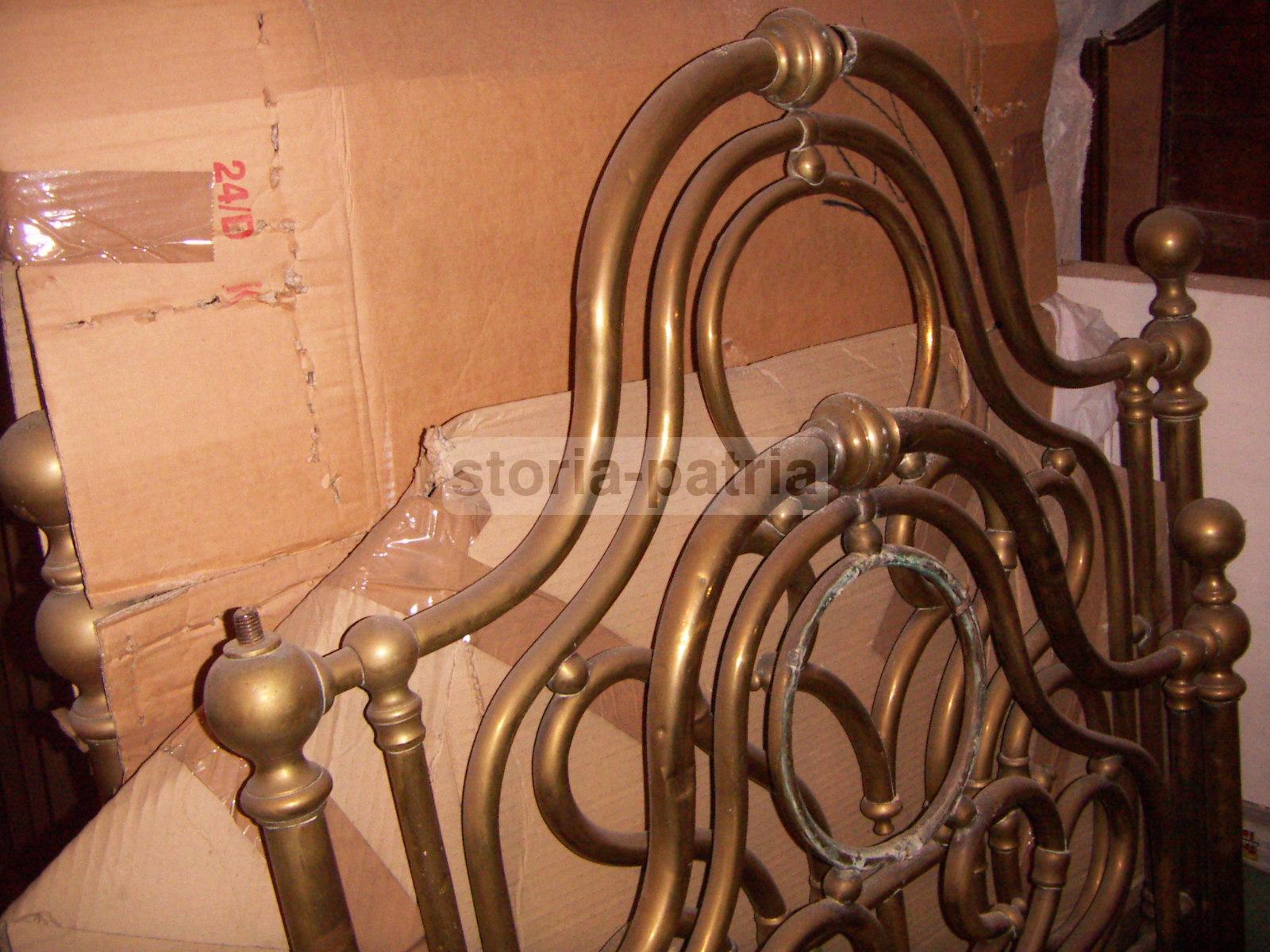 Arredamento d'Epoca, Antico Letto Matrimoniale, Due Letti Distinti, Originale, 800 immagine 9