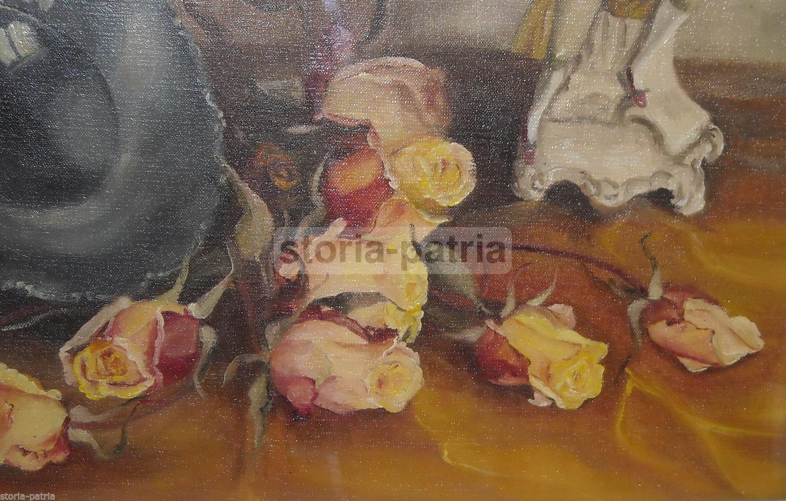 Arte Decorativa, Dipinto Da Collezione, Piacevole Natura Morta, Artista Pettigiani immagine 6