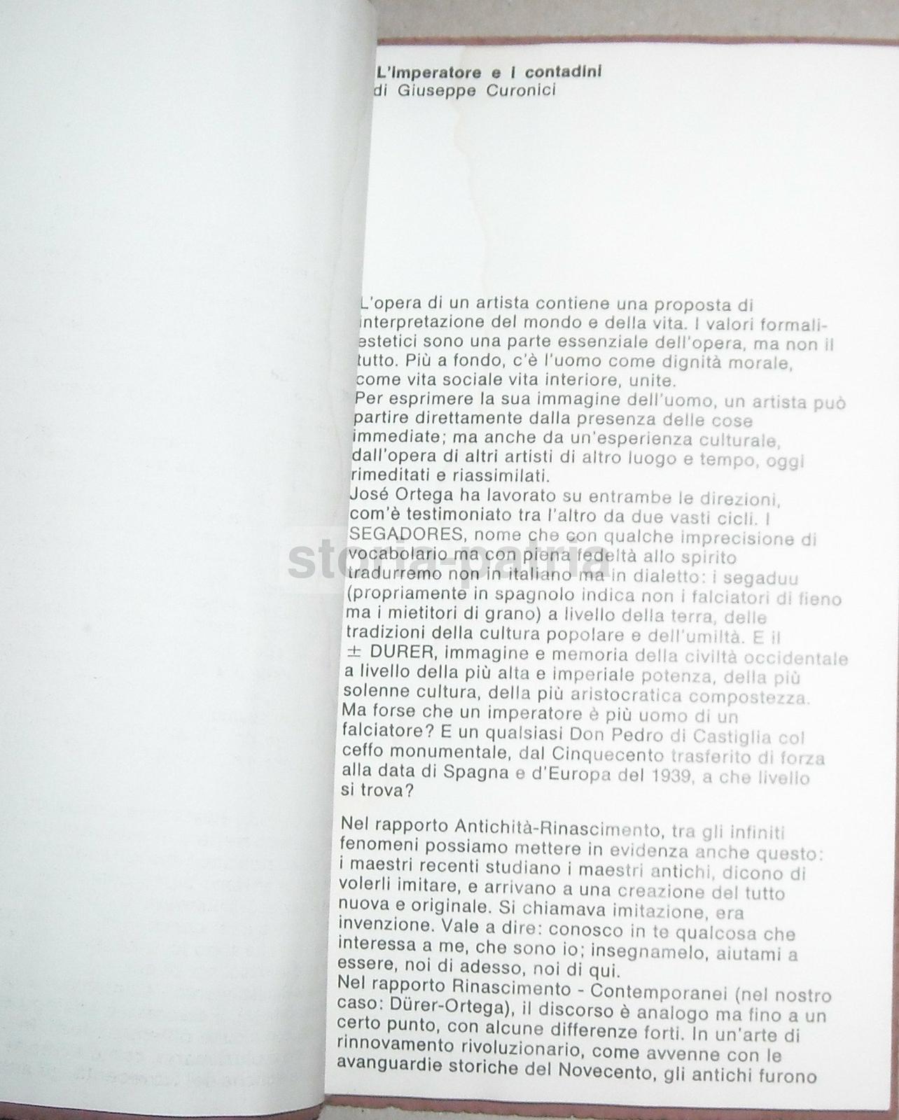Arte Del Novecento, Grafica, Artista Ortega, Galleria Blumen, Catalogo, Lugano, 1975 immagine 3