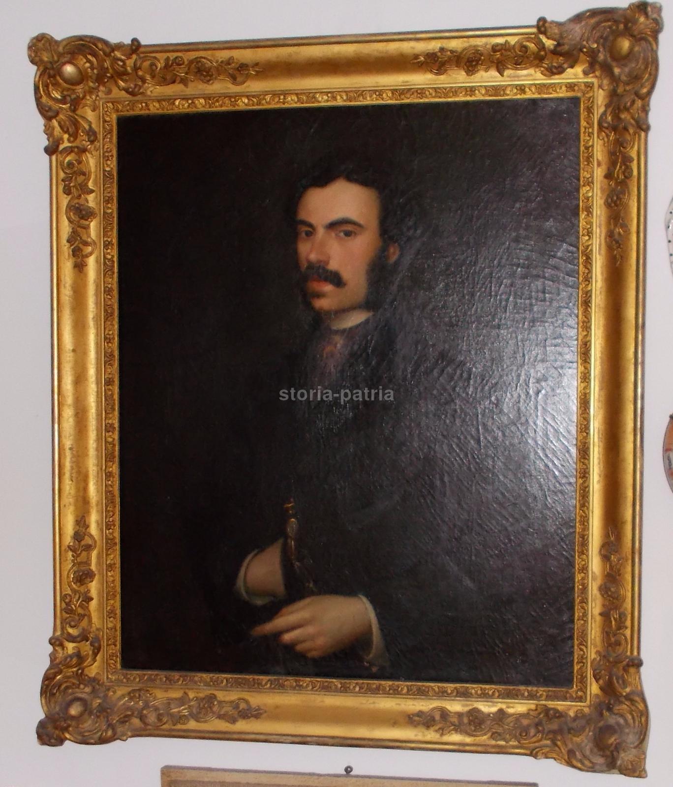 Arte Italiana Dell800, Ritratto Di Gentiluomo, Pregevole Antico Dipinto, Antico immagine 1