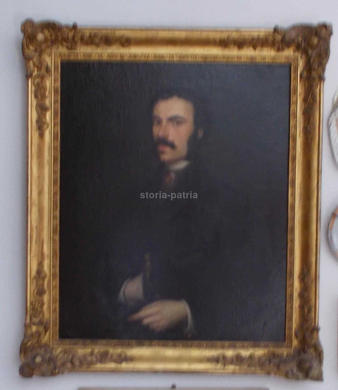 Arte Italiana Dell800, Ritratto Di Gentiluomo, Pregevole Antico Dipinto, Antico immagine 2