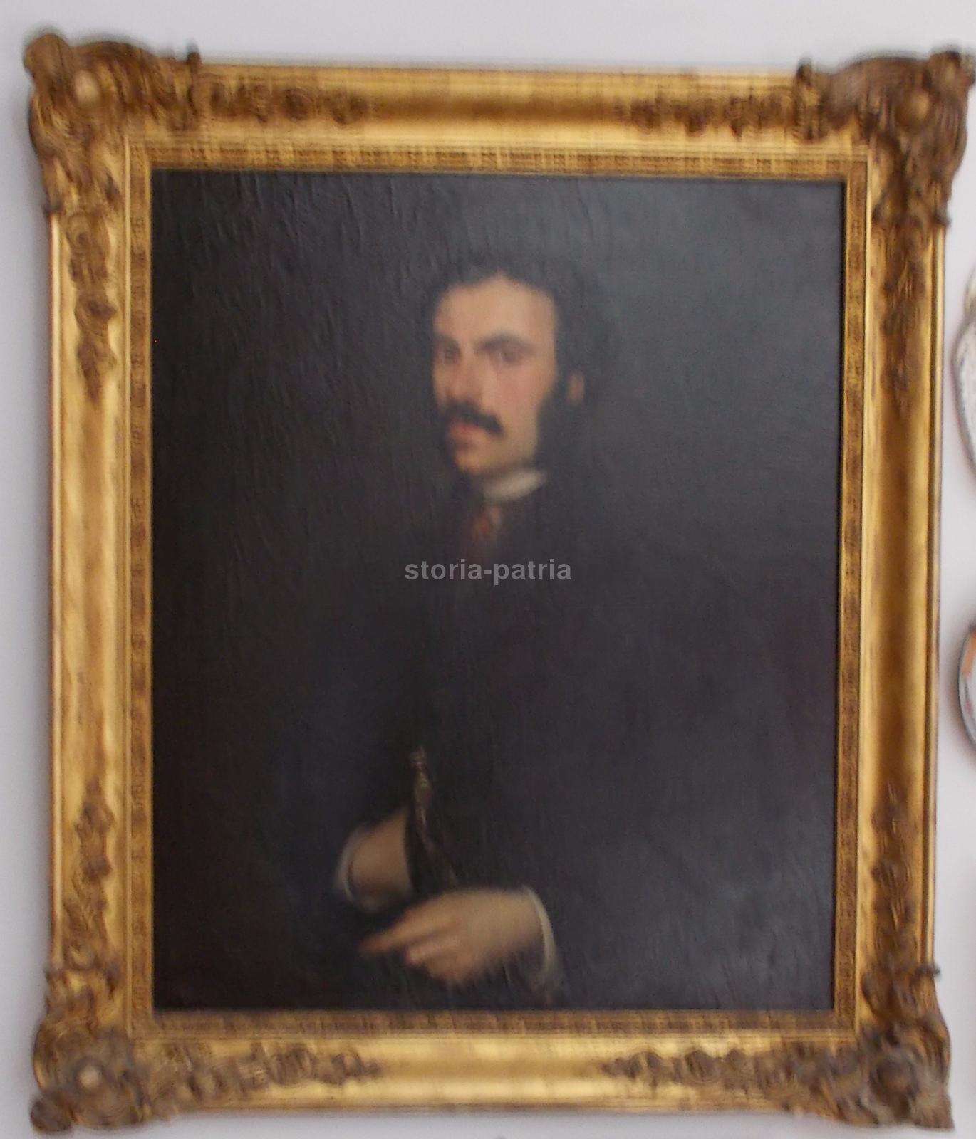 Arte Italiana Dell800, Ritratto Di Gentiluomo, Pregevole Antico Dipinto, Antico immagine 5