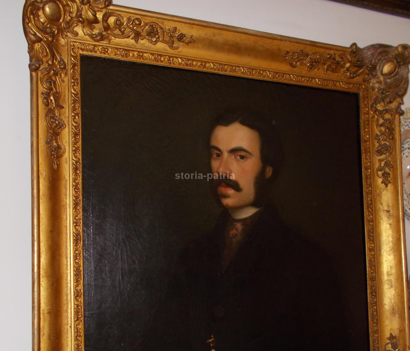 Arte Italiana Dell800, Ritratto Di Gentiluomo, Pregevole Antico Dipinto, Antico immagine 8