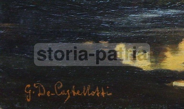 Arte, Marche, Antica Veduta Di Artista Marchigiano, De Castellotti, Da Collezione immagine 2