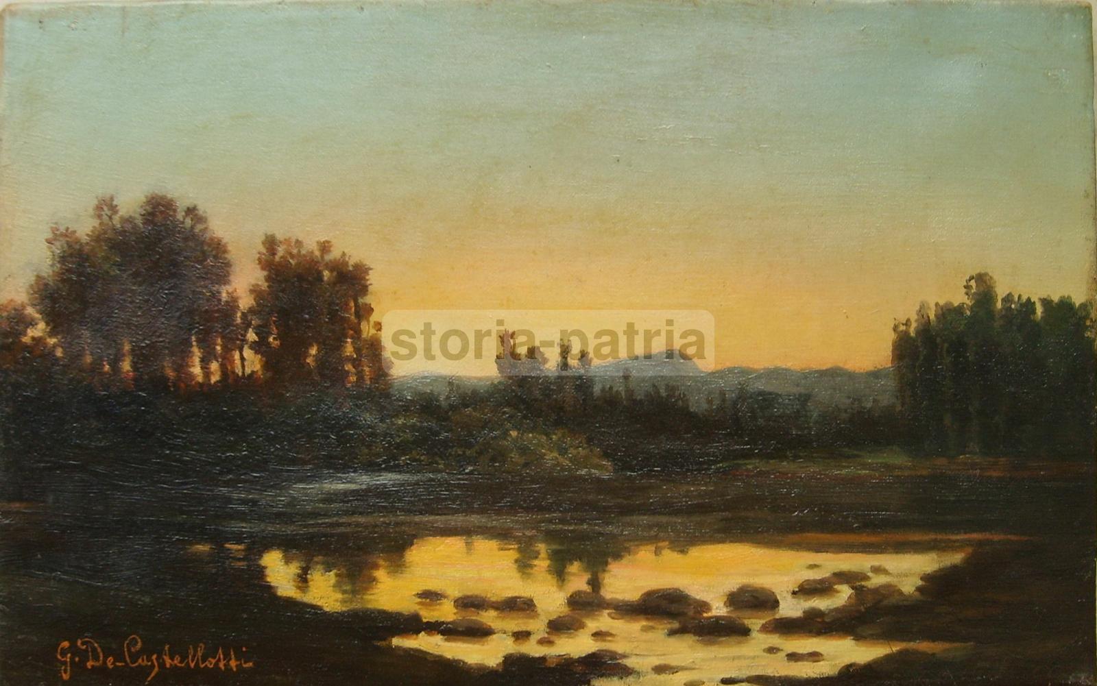 Arte, Marche, Antica Veduta Di Artista Marchigiano, De Castellotti, Da Collezione immagine 3