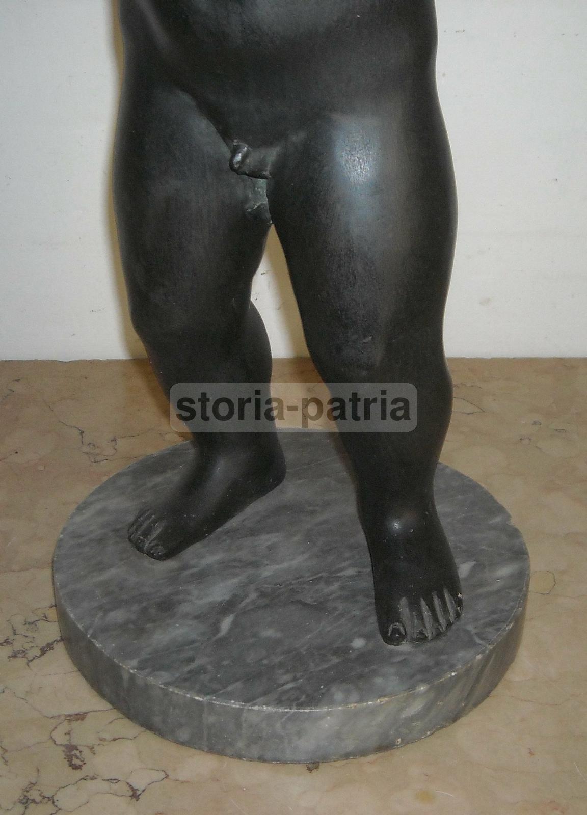 Arte, Mitologia, Antica Figura Allegorica, Angelo, Pesce, Decorativa Scultura Bronzea immagine 7