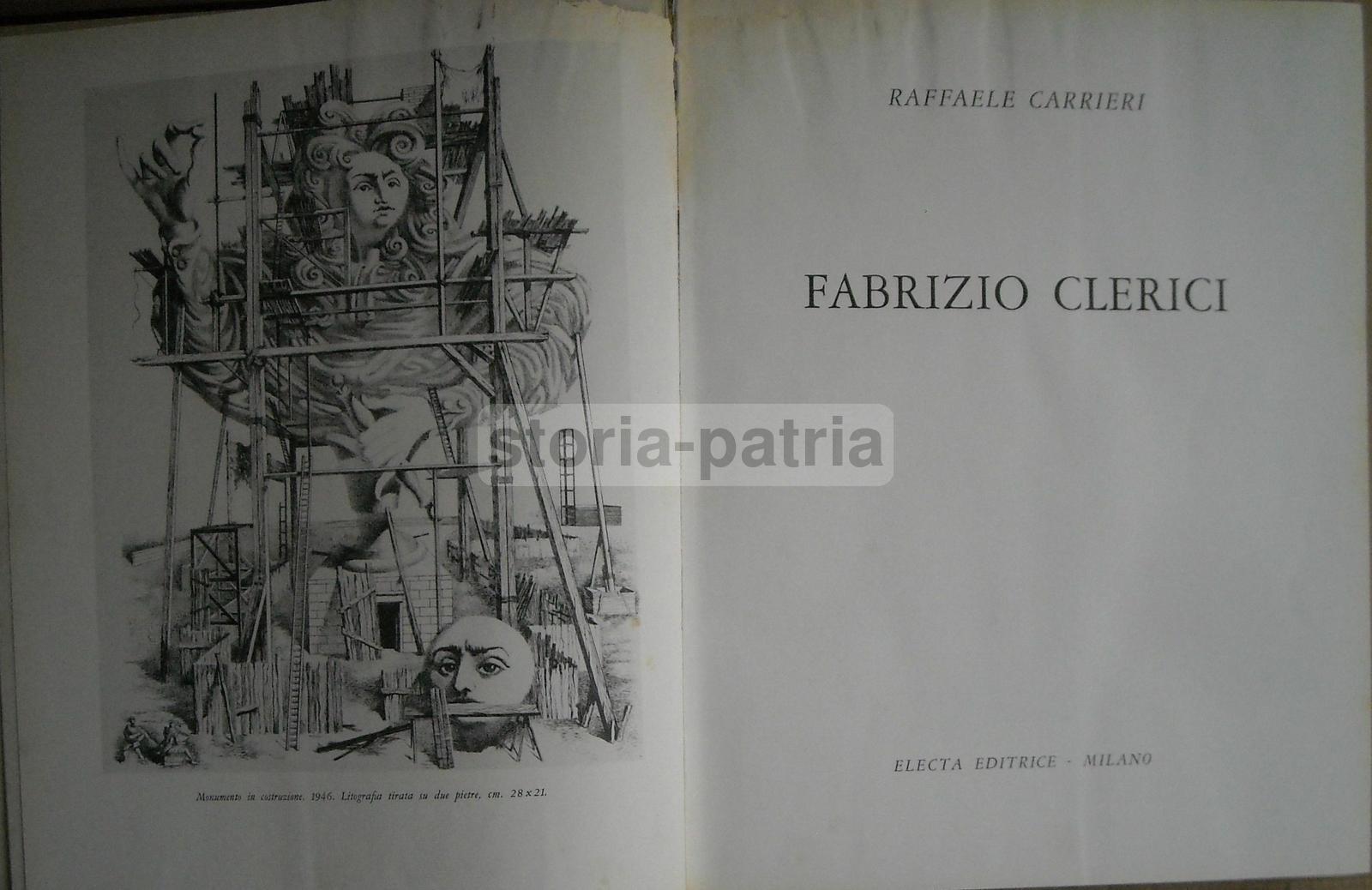Arte Moderna, Artista Fabrizio Clerici, Interessante Monografia Illustrata, 1955 immagine 1