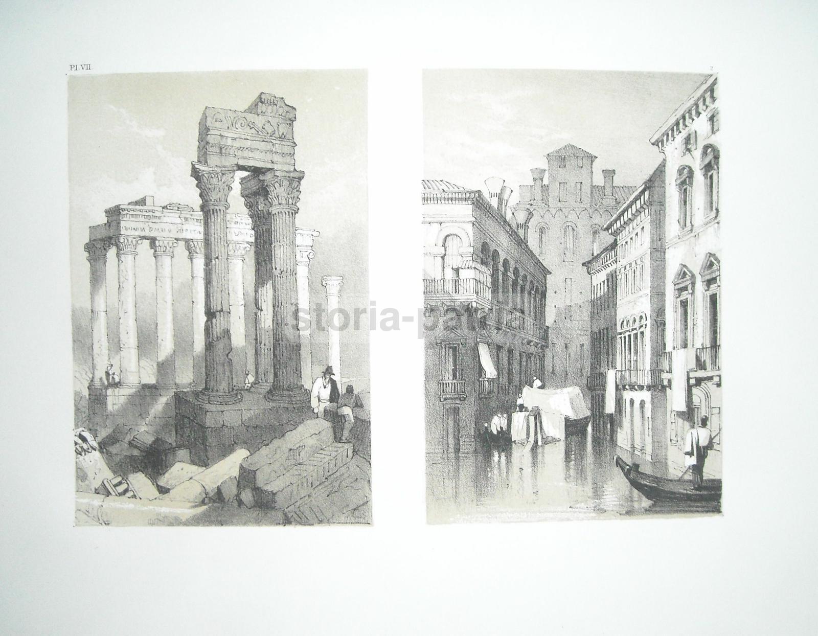 Arte, Pittura Di Paesaggio, Tecnica, Illustrato Di Pregio, Samuel Prout, Venezia, 800 immagine 2