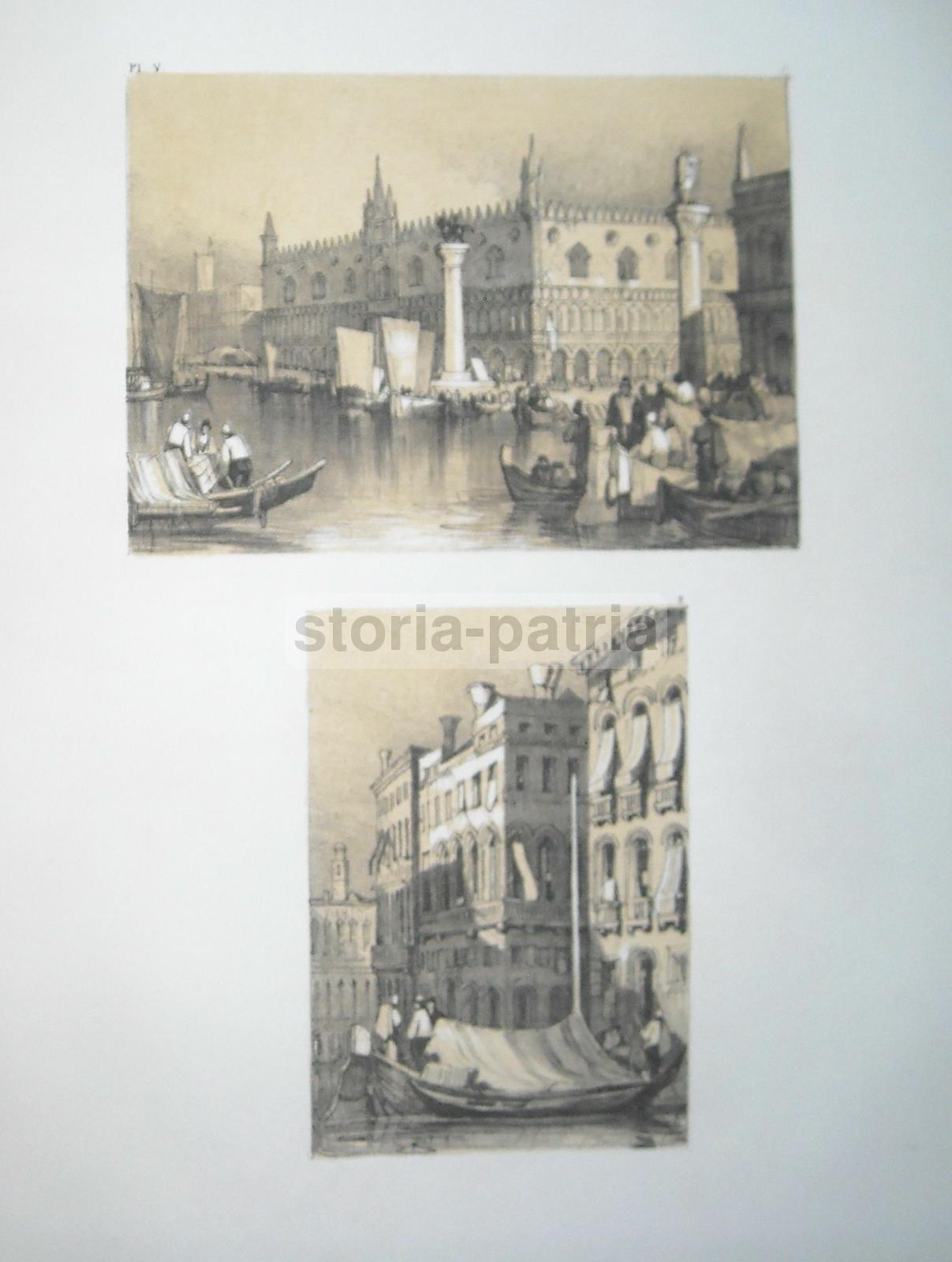 Arte, Pittura Di Paesaggio, Tecnica, Illustrato Di Pregio, Samuel Prout, Venezia, 800 immagine 7