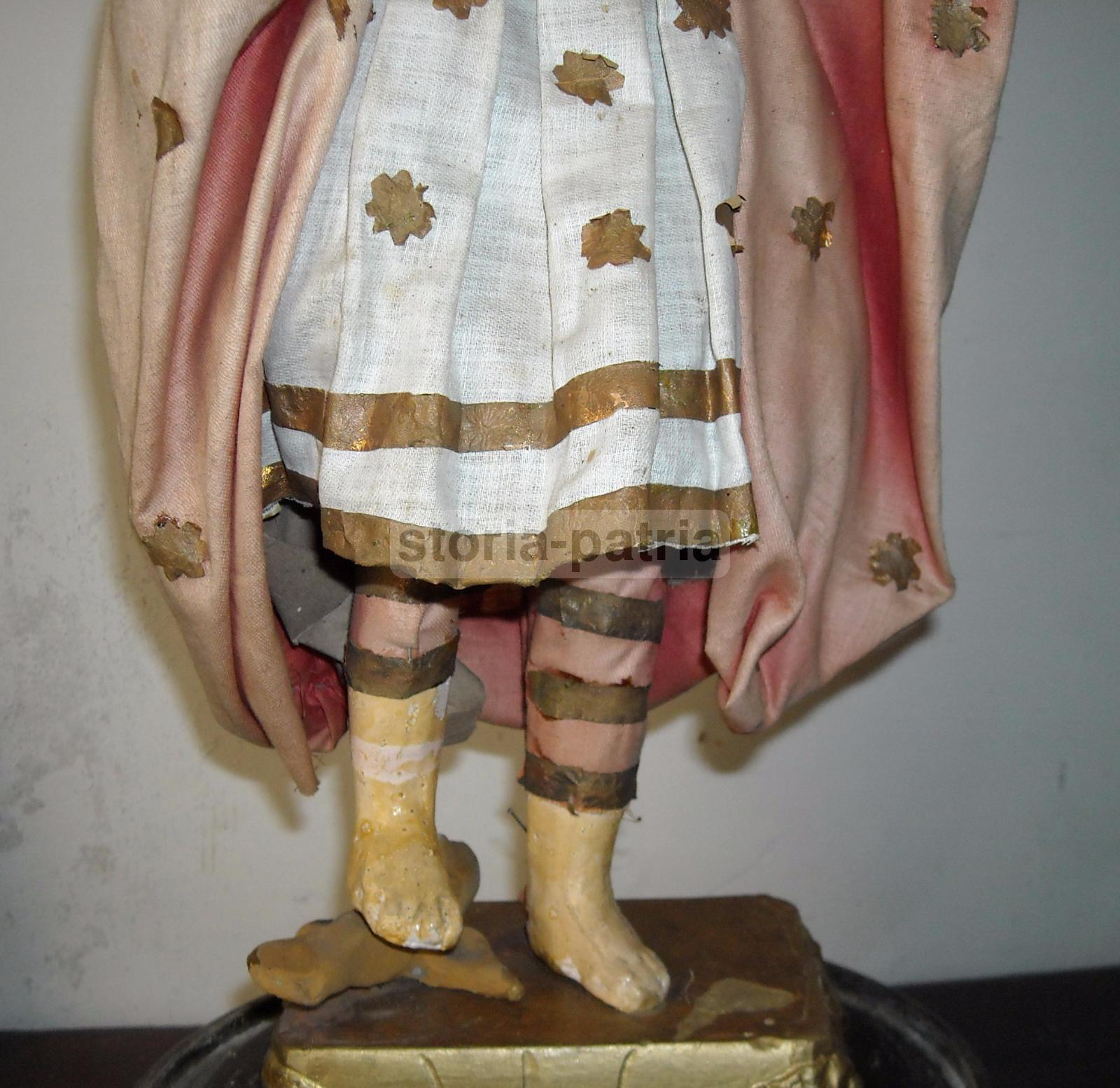 Arte Popolare Meridionale, Scultura Devozionale, Santo Da Campana, Da Collezione immagine 6
