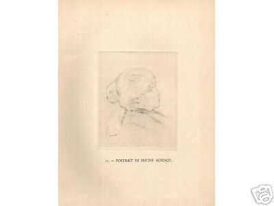 Arte, Renoir, Berthe Morisot, Illustratissimo, Con Ritratto In Puntasecca, Duret, 1924 immagine 1