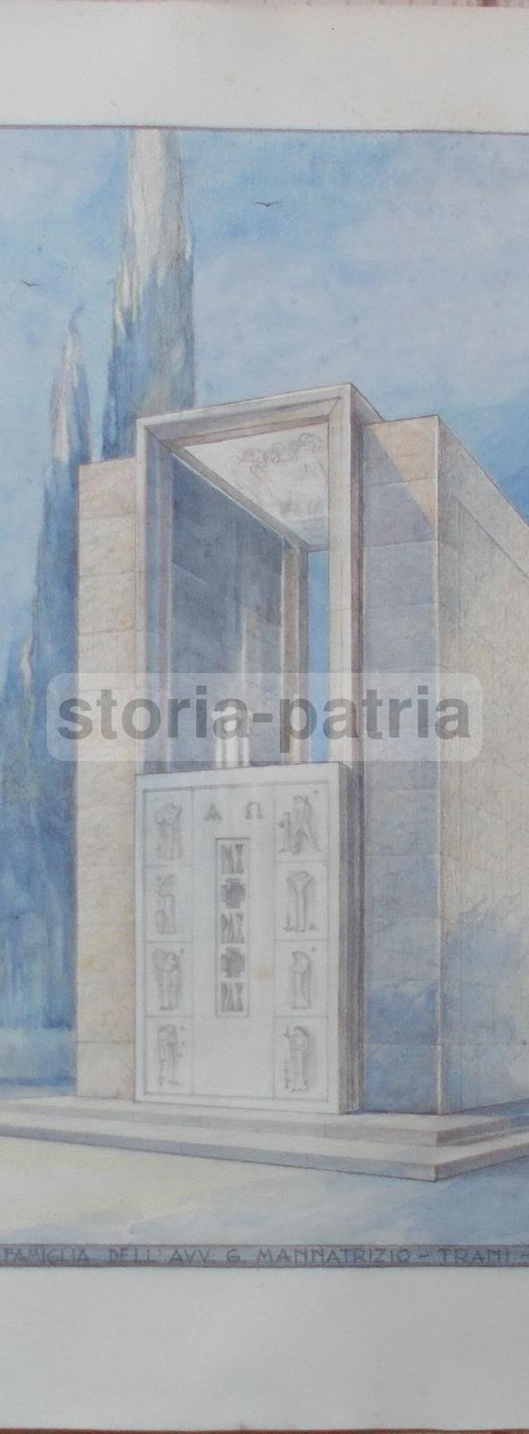 Arte Scultorea Monumentale, Cappella Funeraria, Puglia, Raro Progetto Originale immagine 3
