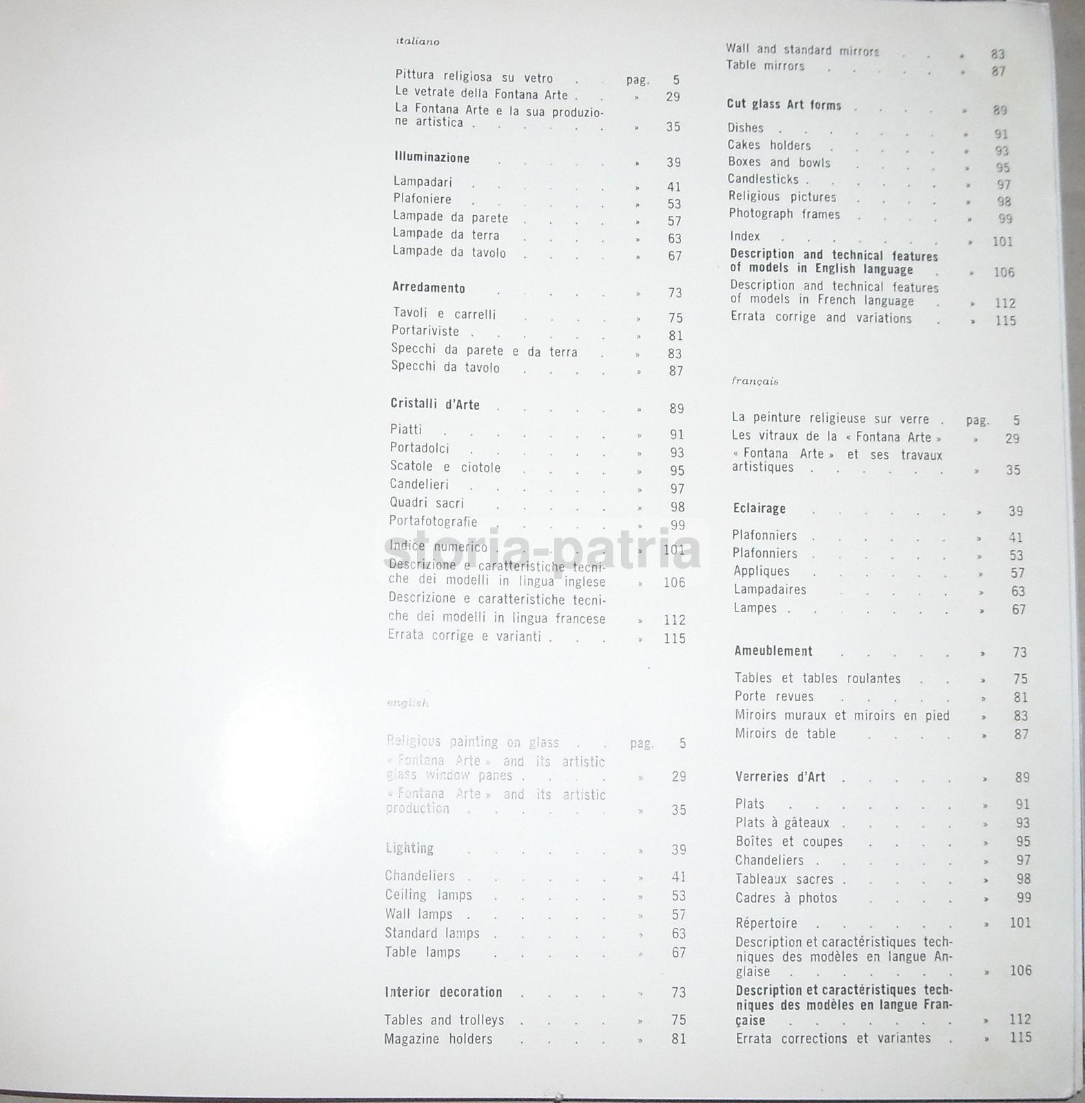 Arte Vetraria, Vetro, Vetri Artistici, Lampade, Cristalli, Fontana Arte, Raro Catalogo immagine 15
