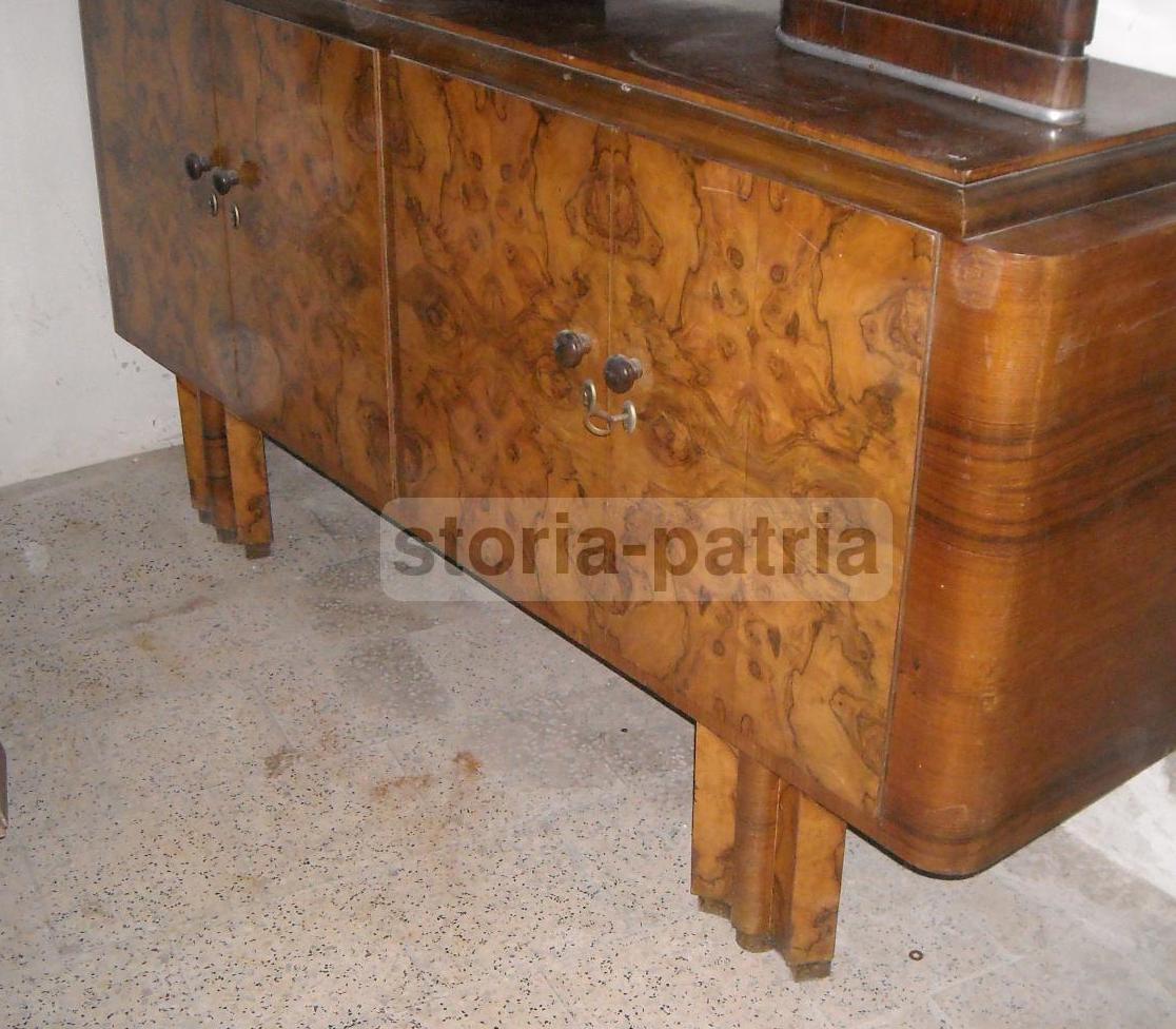 Arti Decorative Del 900, Design, Stilizzato Mobile Credenza, Radica, Con Sportelli immagine 1