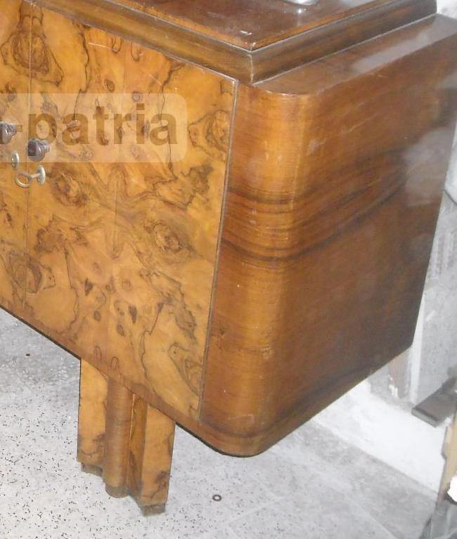 Arti Decorative Del 900, Design, Stilizzato Mobile Credenza, Radica, Con Sportelli immagine 2