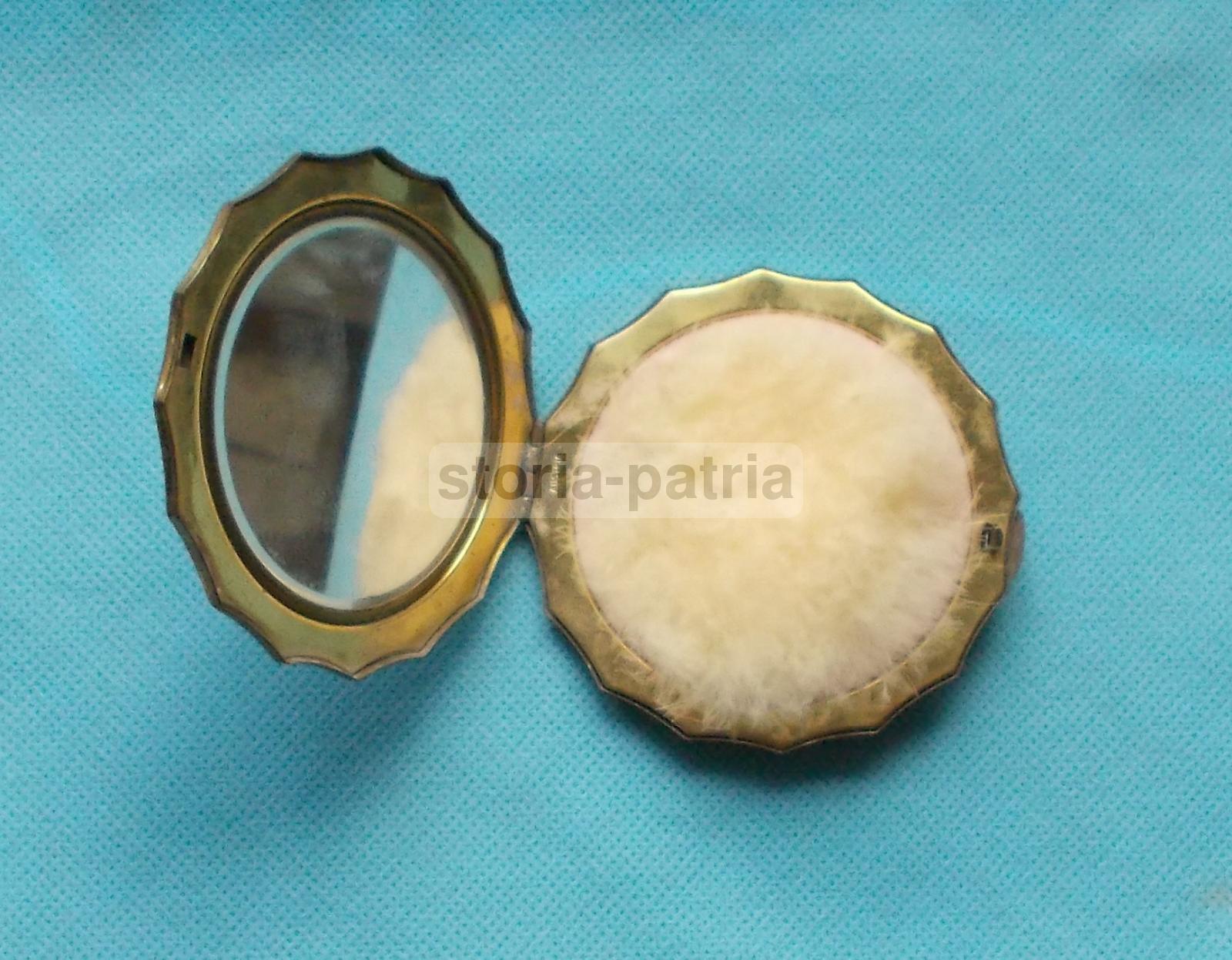 Cosmesi, Trucco, Decorativo Porta Cipria, Arti Decorative Del 900, Da Collezione immagine 2