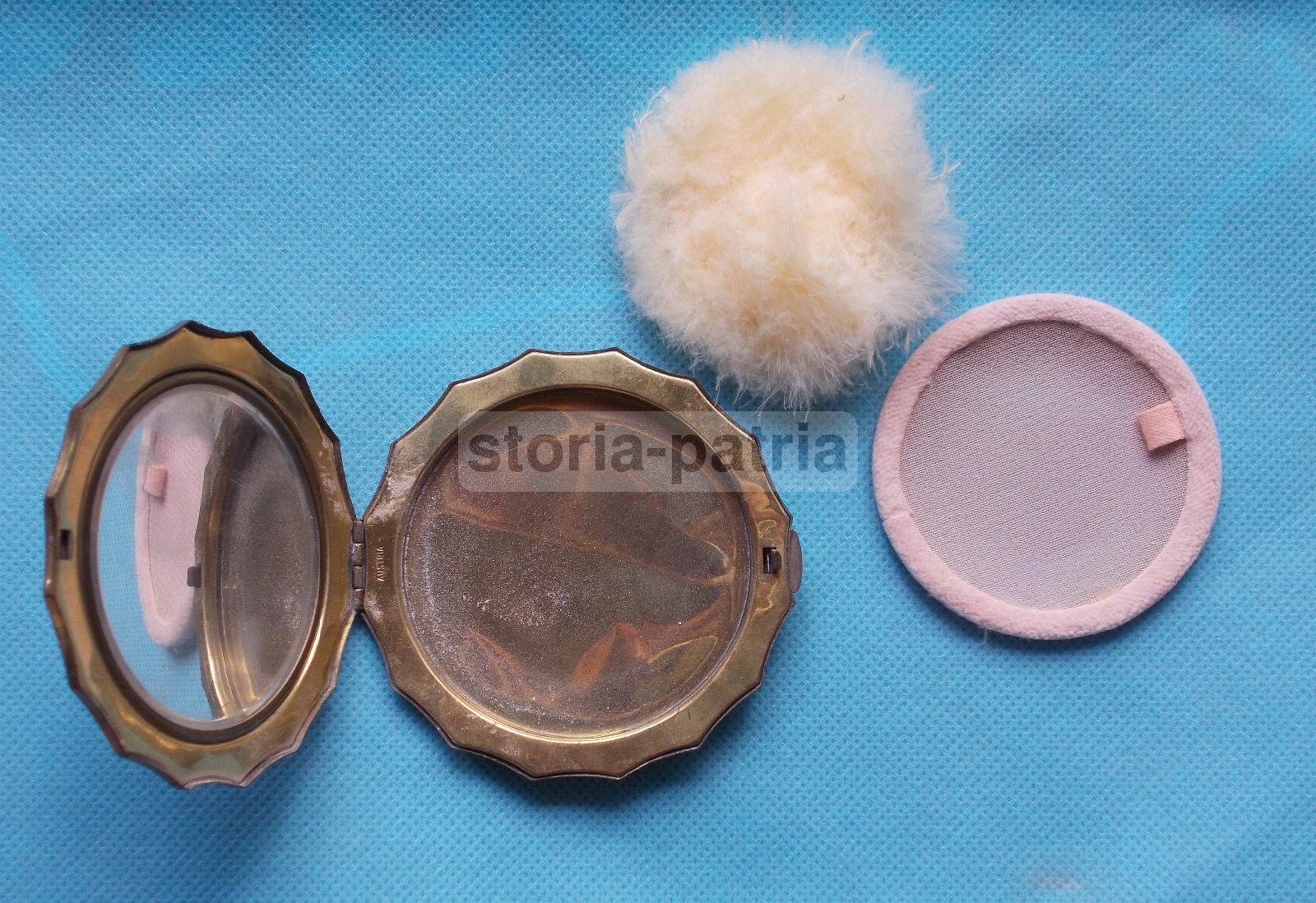 Cosmesi, Trucco, Decorativo Porta Cipria, Arti Decorative Del 900, Da Collezione immagine 4