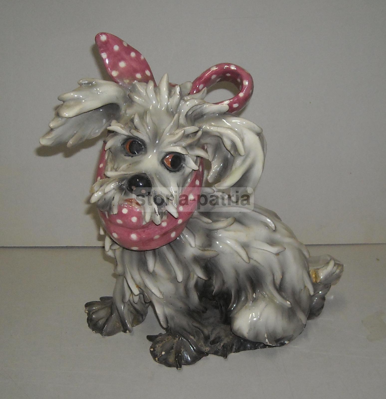 Decorativa Scultura, Ceramica Da Collezione, Grazioso Piccolo Cane, Decorativo, 900 immagine 1