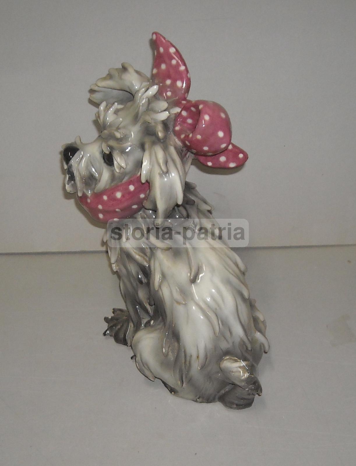 Decorativa Scultura, Ceramica Da Collezione, Grazioso Piccolo Cane, Decorativo, 900 immagine 5