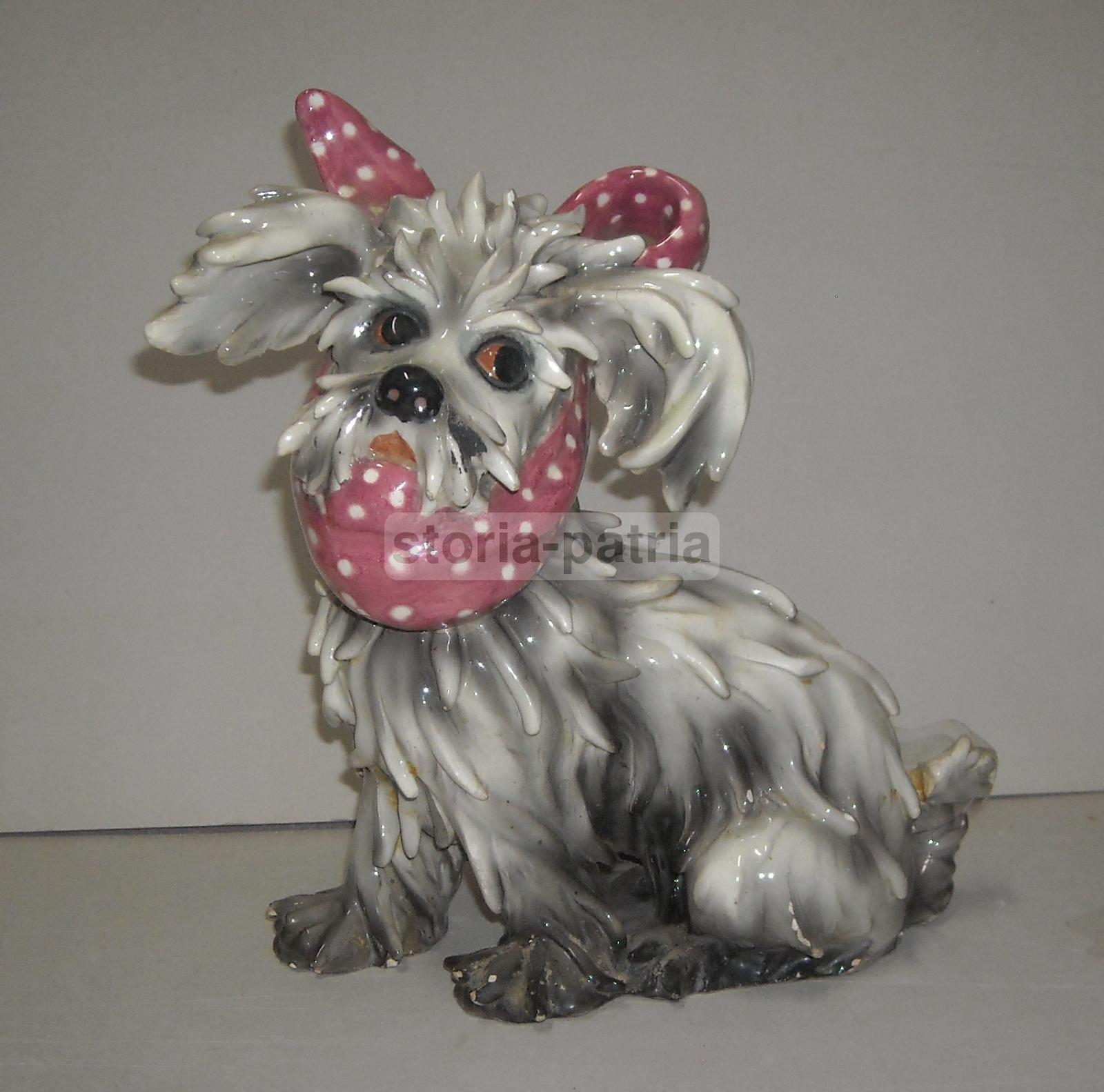 Decorativa Scultura, Ceramica Da Collezione, Grazioso Piccolo Cane, Decorativo, 900 immagine 7