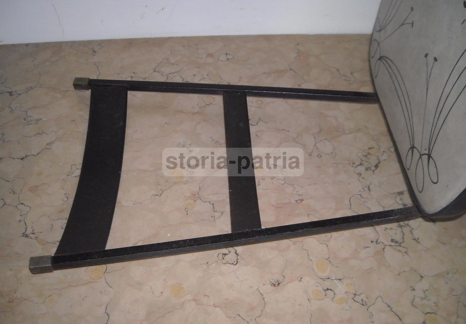 Design, Modernariato, Stilizzata Sedia, Struttura In Ferro, Decorativa, Utile, d'Epoca immagine 4