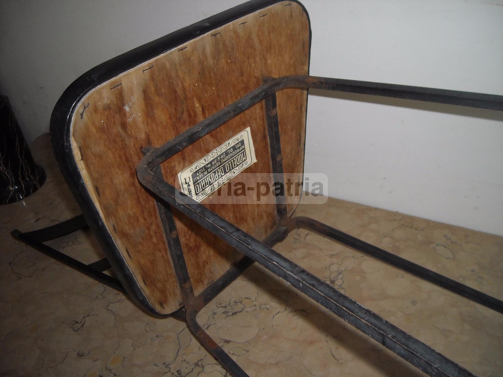 Design, Modernariato, Stilizzata Sedia, Struttura In Ferro, Decorativa, Utile, d'Epoca immagine 5