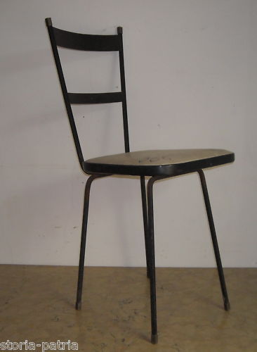 Design, Modernariato, Stilizzata Sedia, Struttura In Ferro, Decorativa, Utile, d'Epoca immagine 9