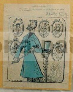 Futurismo, Futuristi, Teatro, Bragaglia, Raro Ritratto Caricaturale, Artista Onorato immagine 1