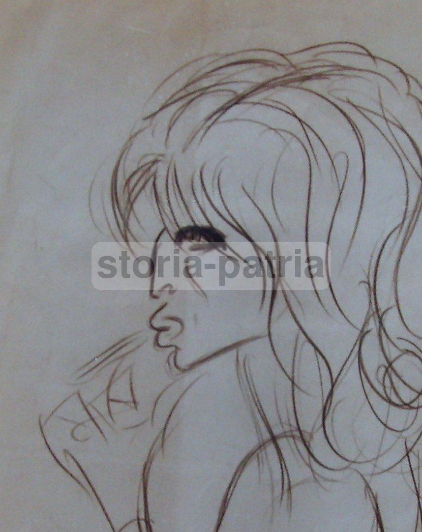 Futurismo, Futuristi, Teatro, Bragaglia, Raro Ritratto Caricaturale, Artista Onorato immagine 6