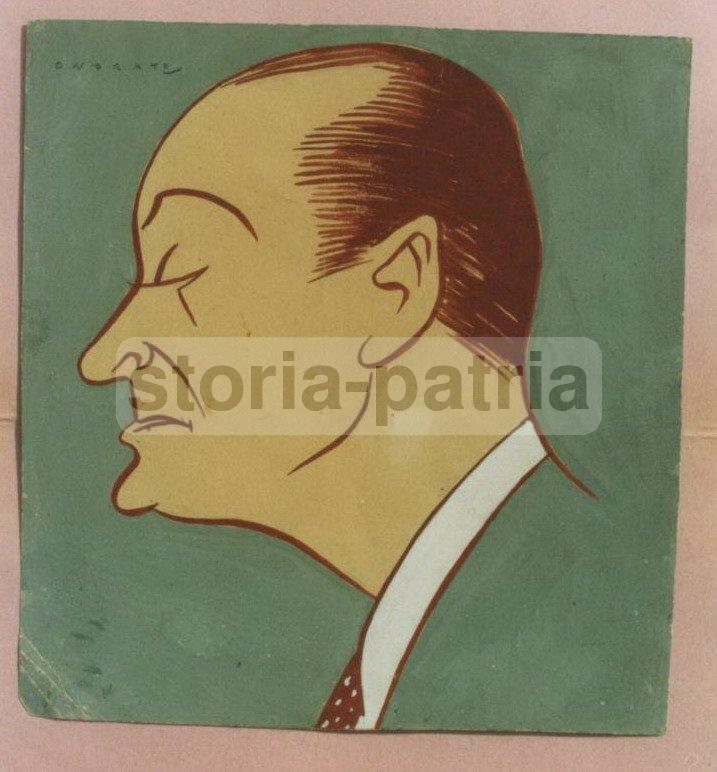 Futurismo, Futuristi, Teatro, Bragaglia, Raro Ritratto Caricaturale, Artista Onorato immagine 7