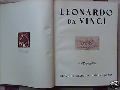 Leonardo Da Vinci, Arte, Pittura, Scienze, Ottica, Bella Ampia Opera Illustrata, 1940 immagine 1