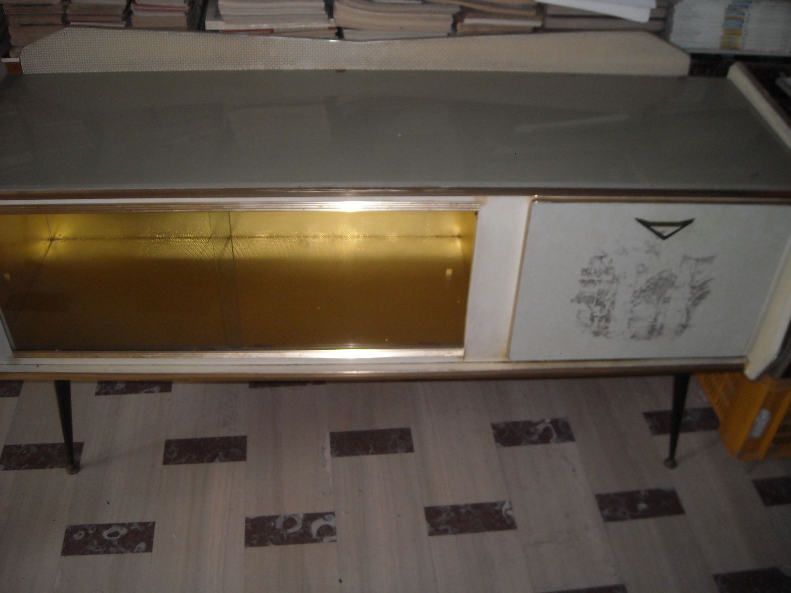 Modernariato, Design, Pregevole Decorativo Mobile Credenza, 50, Ovunque Collocabile immagine 20