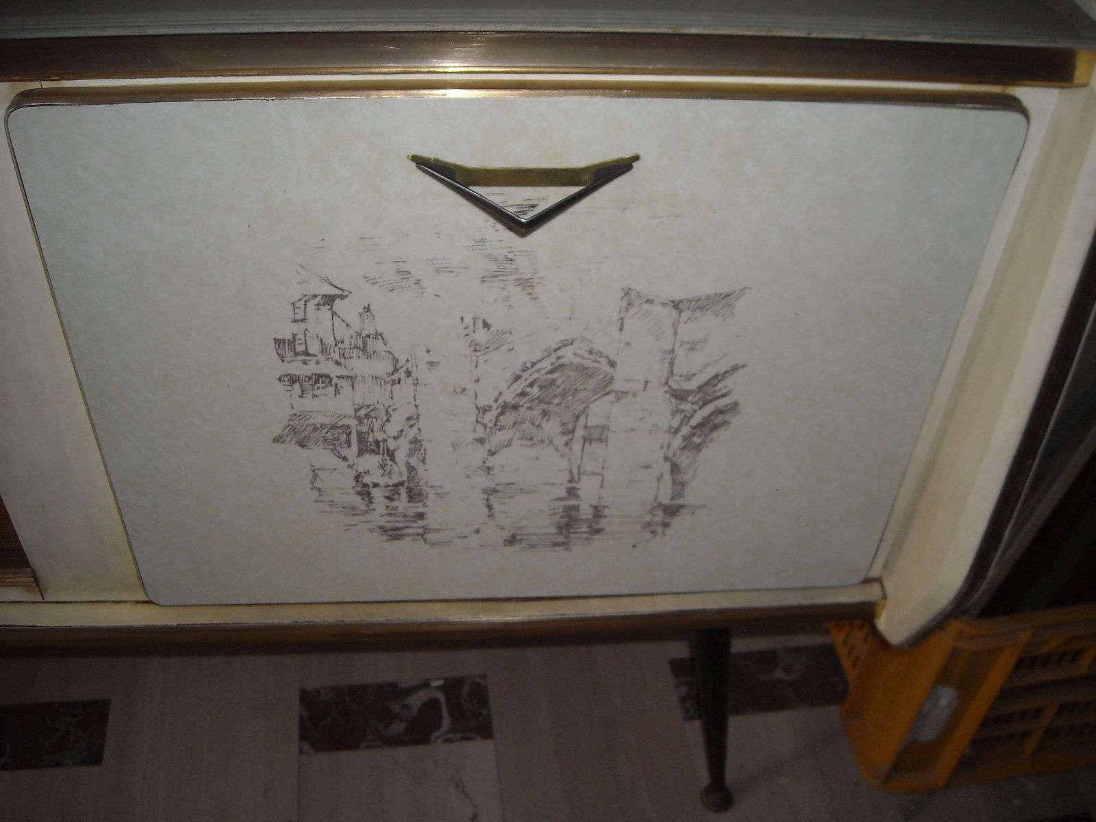 Modernariato, Design, Pregevole Decorativo Mobile Credenza, 50, Ovunque Collocabile immagine 27