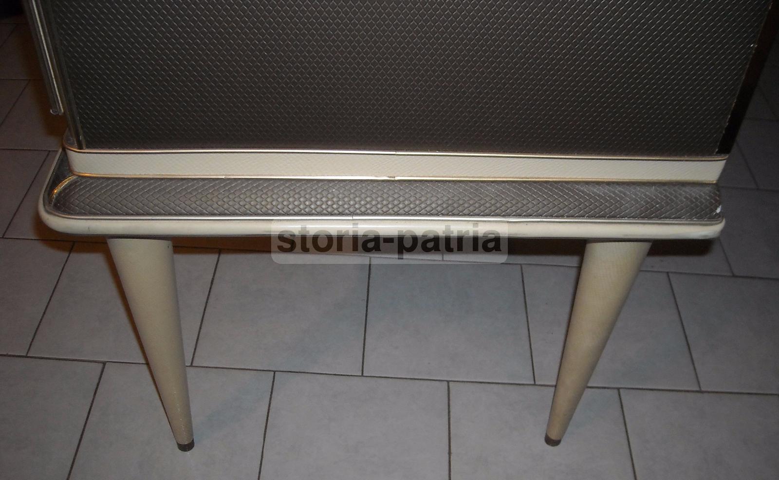 Modernariato, Design, Pregevole Decorativo Mobile Credenza, Vetri Incisi, Elegante immagine 7