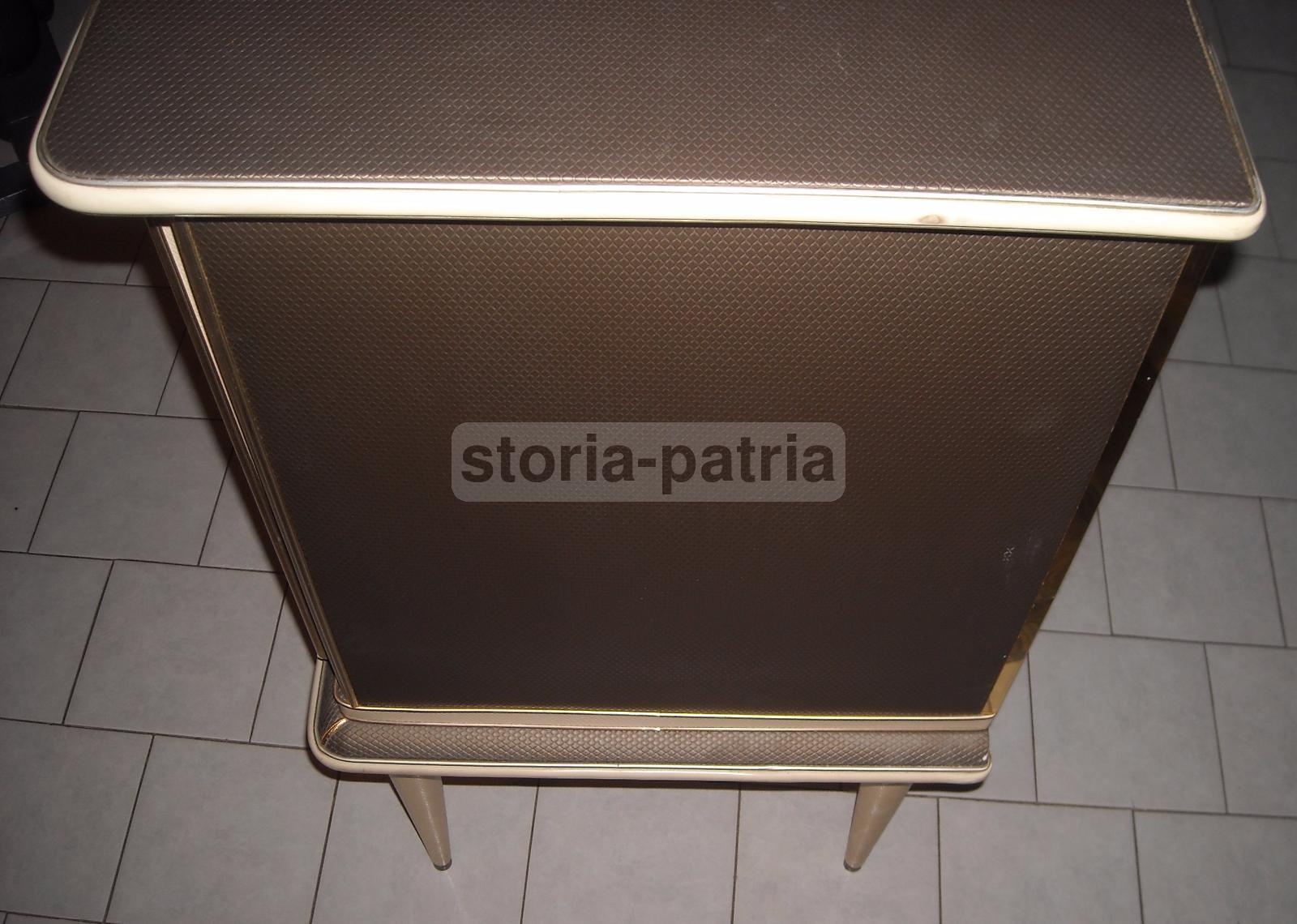 Modernariato, Design, Pregevole Decorativo Mobile Credenza, Vetri Incisi, Elegante immagine 9