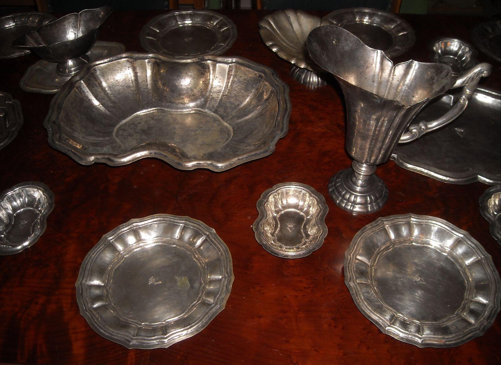 Napoli, Argenteria Di Famiglia, Decorativo Centro Tavolo, Alzata, Elegante Modellato immagine 4