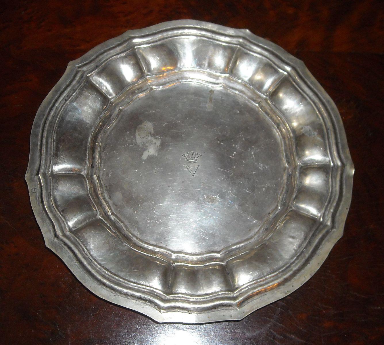 Napoli, Argenteria Di Famiglia, Decorativo Centro Tavolo, Alzata, Elegante Modellato immagine 5