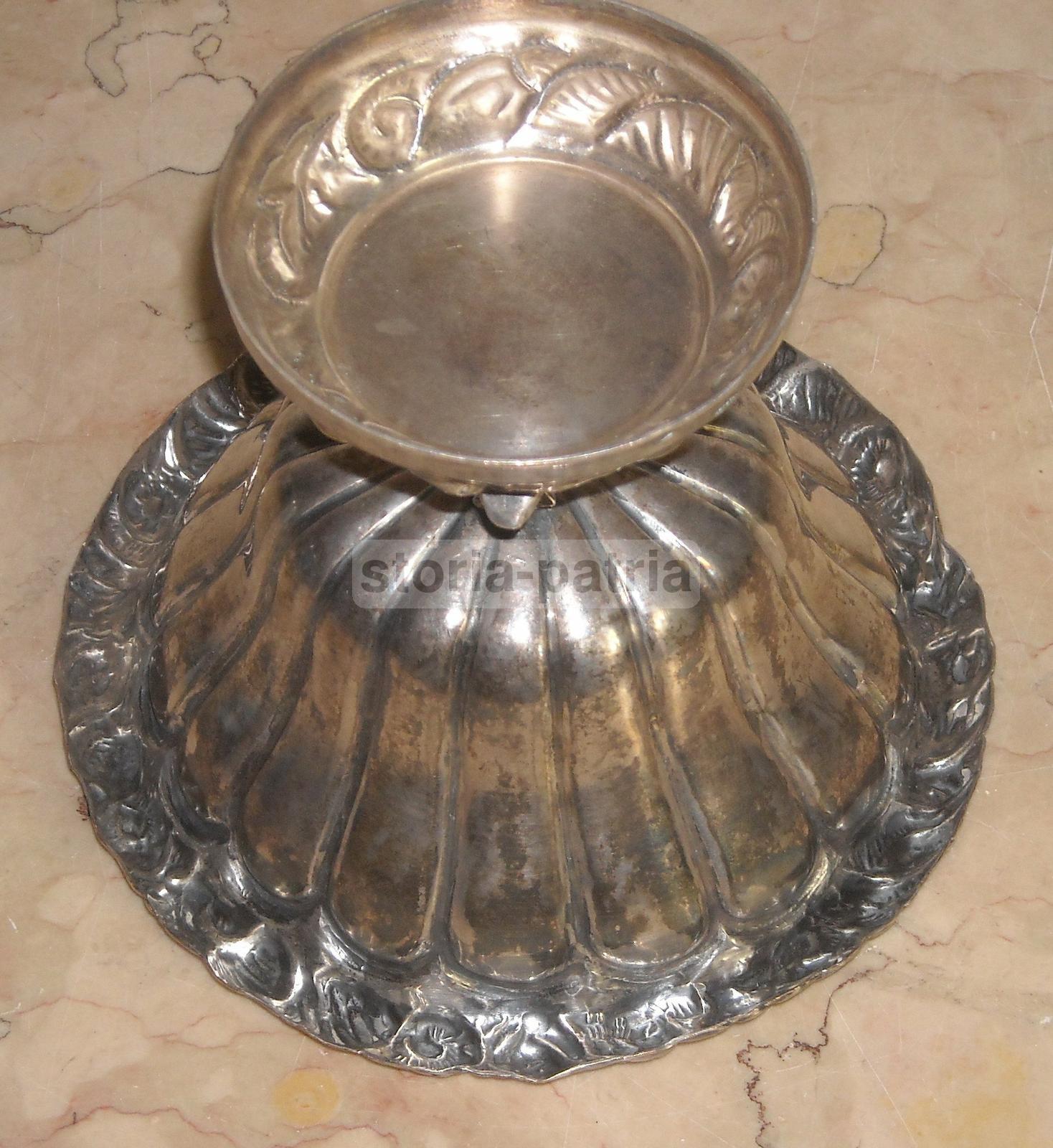 Napoli, Argenteria Di Famiglia, Decorativo Centro Tavolo, Alzata, Elegante Modellato immagine 10