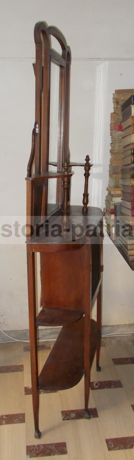 Suggestivo Mobile Specchiera, Belle Dimensioni, Collocabile Ovunque, Legno, Liberty immagine 1