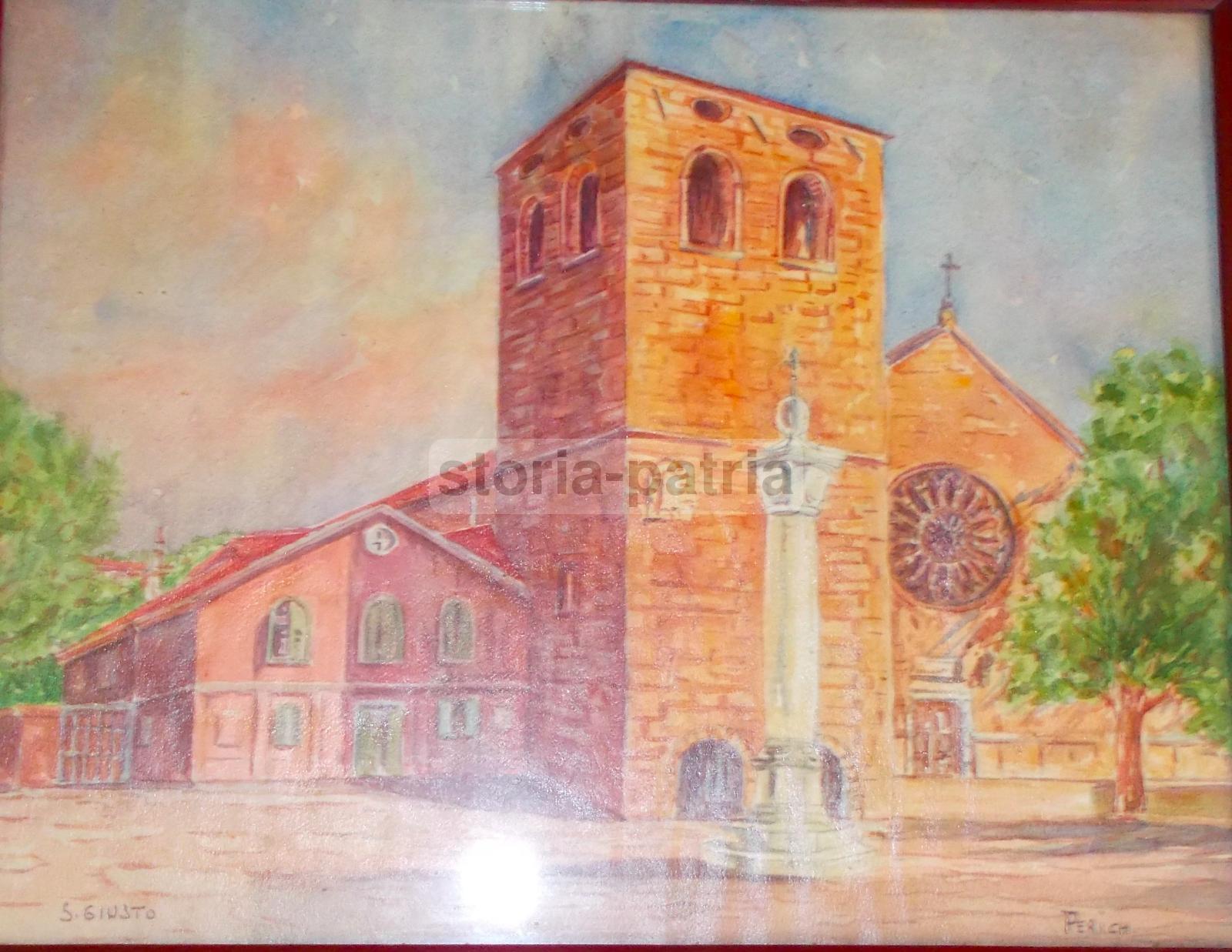 Trieste, S Giusto, Piacevole Dipinto, Da Collezione, Arte Contemporanea, Perich, 900 immagine 1